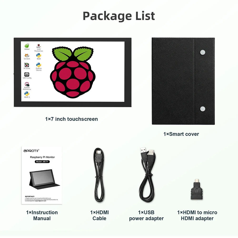 Eyoyo 7 Inch Portable Touchscreen Monitor HDMI USB-C IPS Display