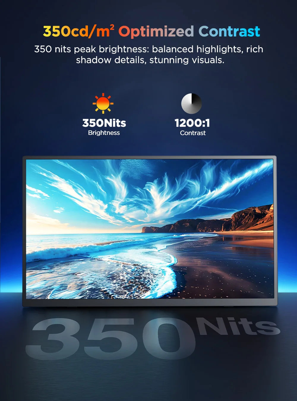 Uperfect 4K Portable Touchscreen Monitor With USB-C And HDMI