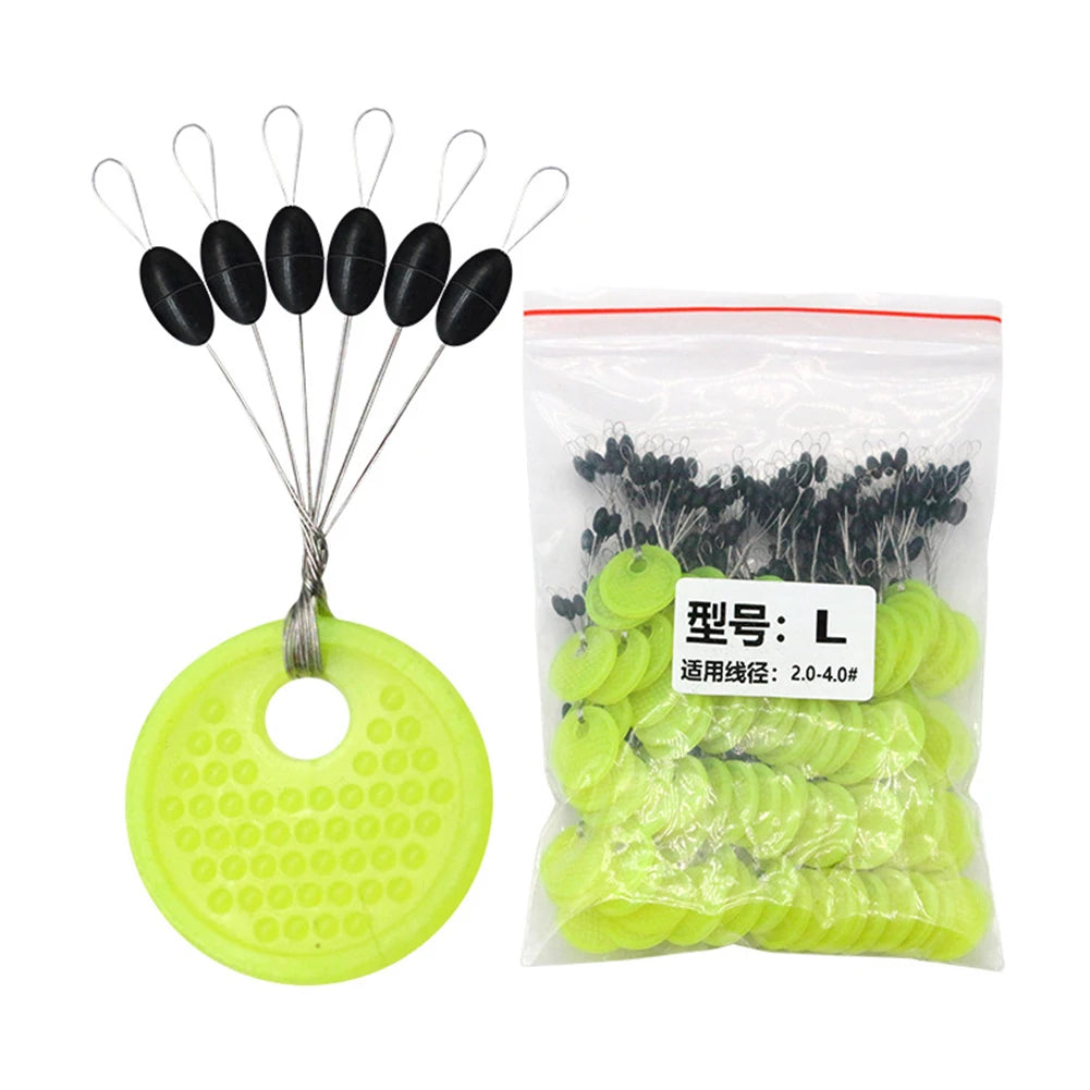 APWIKOGER Rubber Space Beans Fishing Floats Line Stops