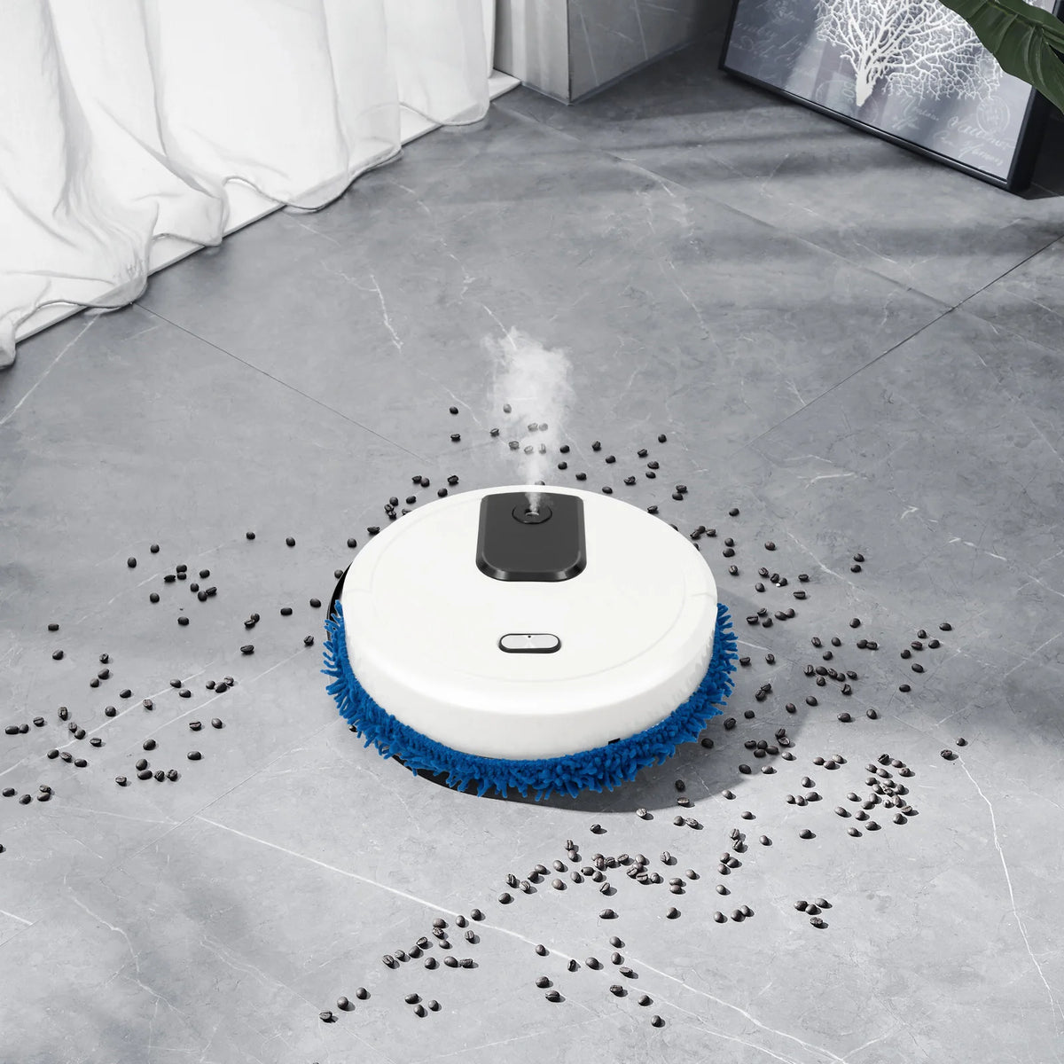 Robotic Mopping Machine Wet Dry Dual Use 10000RPM Floor Cleaner