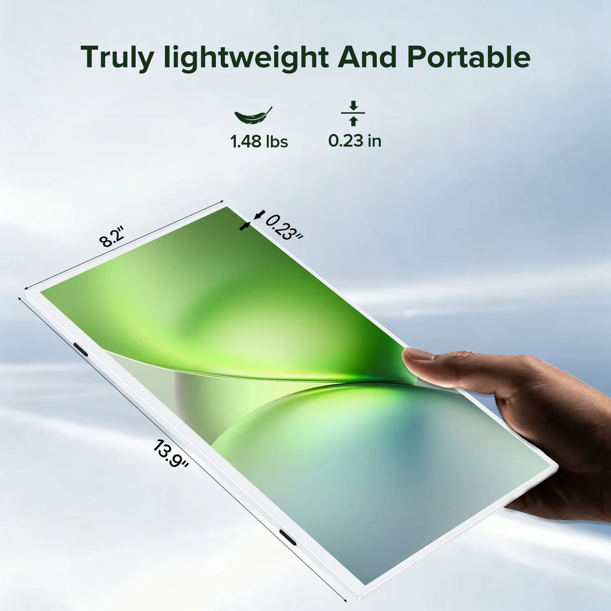 UPERFECT Portable Monitor 60Hz Full HD Display Built In Stand