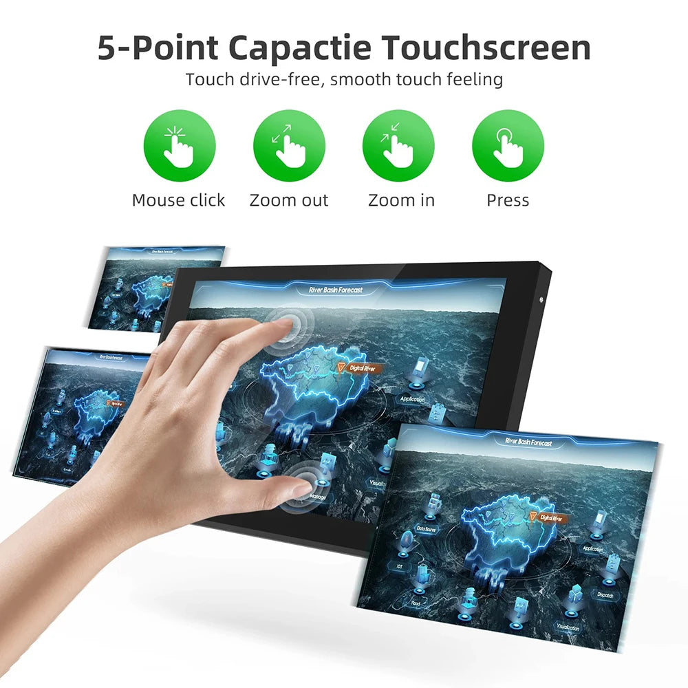 Eyoyo 7 Inch Portable Touchscreen Monitor HDMI USB-C IPS Display