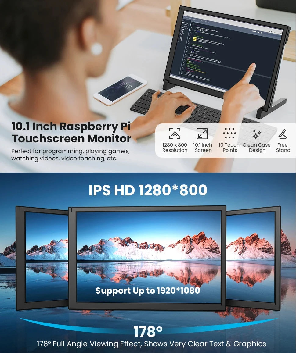 Eyoyo Portable Touchscreen Monitor For Raspberry Pi And Banana Pi
