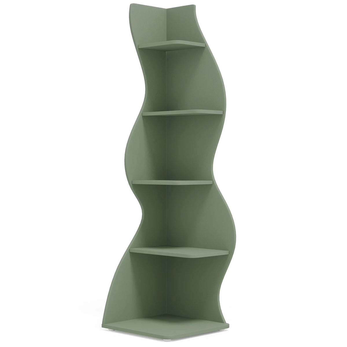 Tribesigns Modern 5 Tier Corner Shelf Bookshelf Plant Stand