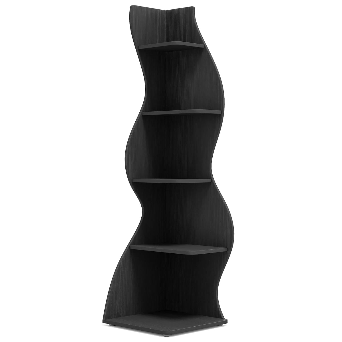 Tribesigns Modern 5 Tier Corner Shelf Bookshelf Plant Stand