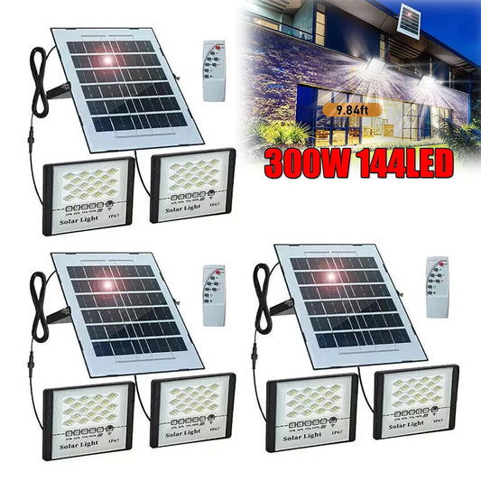 Solar LED Street Light Waterproof Flood Lamp With Dusk Sensor