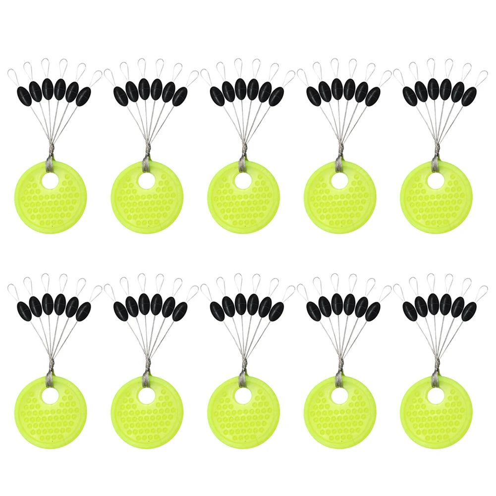 APWIKOGER Rubber Space Beans Fishing Floats Line Stops