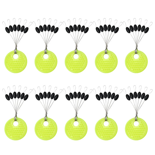 APWIKOGER Rubber Space Beans Fishing Floats Line Stops