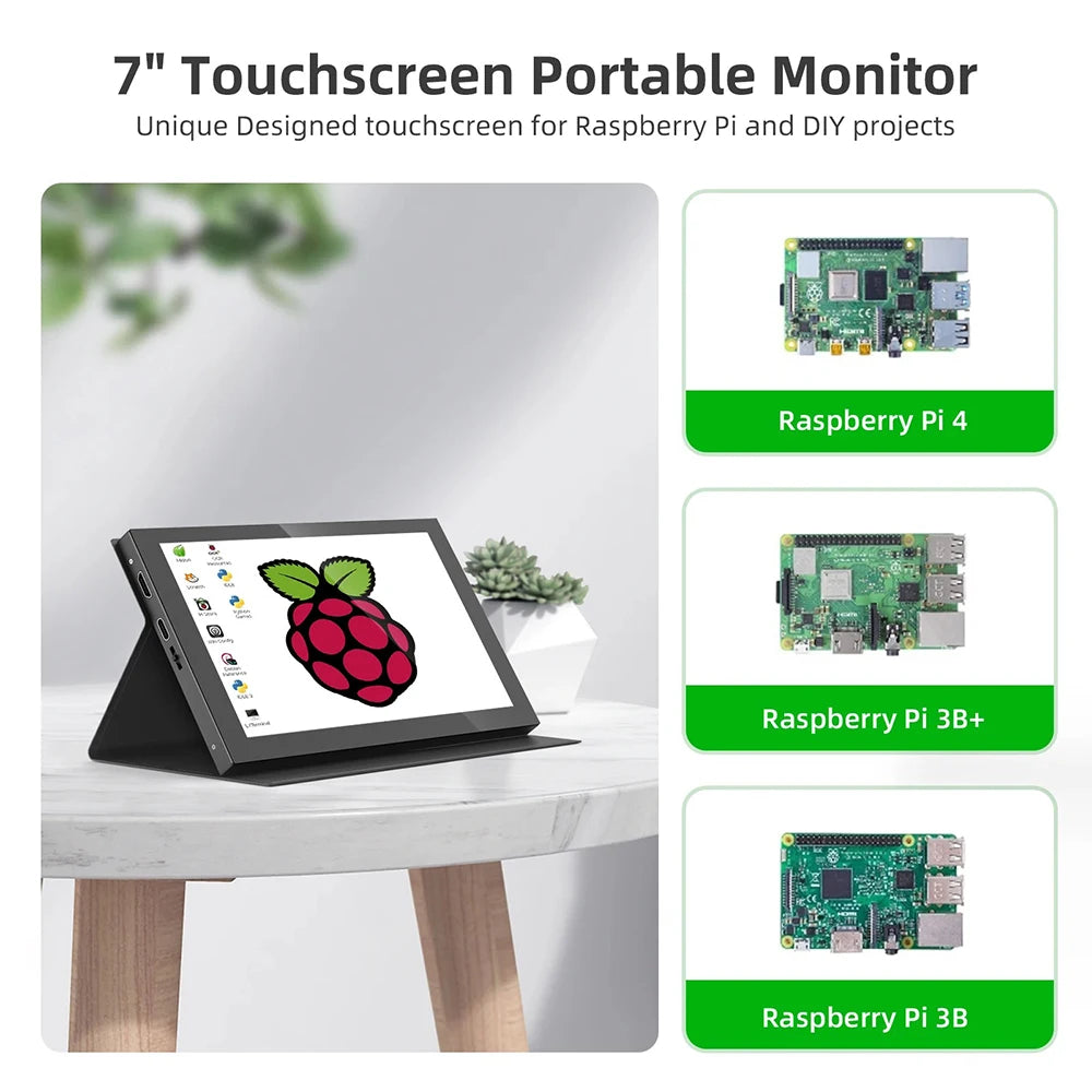 Eyoyo 7 Inch Portable Touchscreen Monitor HDMI USB-C IPS Display