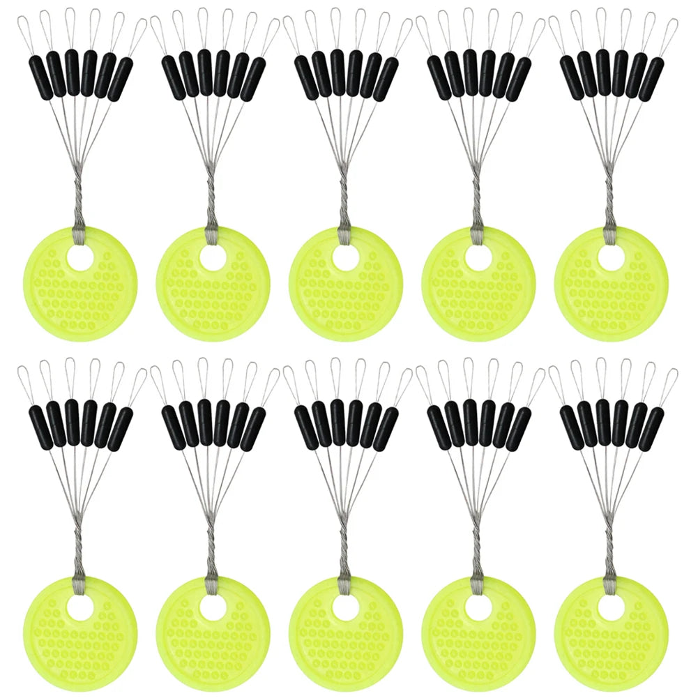 APWIKOGER Rubber Space Beans Fishing Floats Line Stops